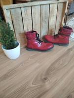 Stiefeletten, Schuhe, Halbschuhe, Tom Tailor, Rote Stiefeletten Niedersachsen - Moormerland Vorschau