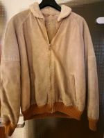 Vintage Lederjacke gefüttert Größe L beige Bayern - Oberding Vorschau