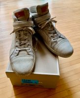 SANTONI Leder Sneaker high Damen, Gr.41, vintage weiss/hellgrau Nordrhein-Westfalen - Meerbusch Vorschau