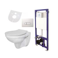 Wand WC | Vorwandelement | Unterputz | Badezimmer komplett Set | Softclose Deckel | Spülkasten | Toilette mit Schallschutz | Hänge WC | Abspülen kasten | SET | NEU Nordrhein-Westfalen - Kierspe Vorschau