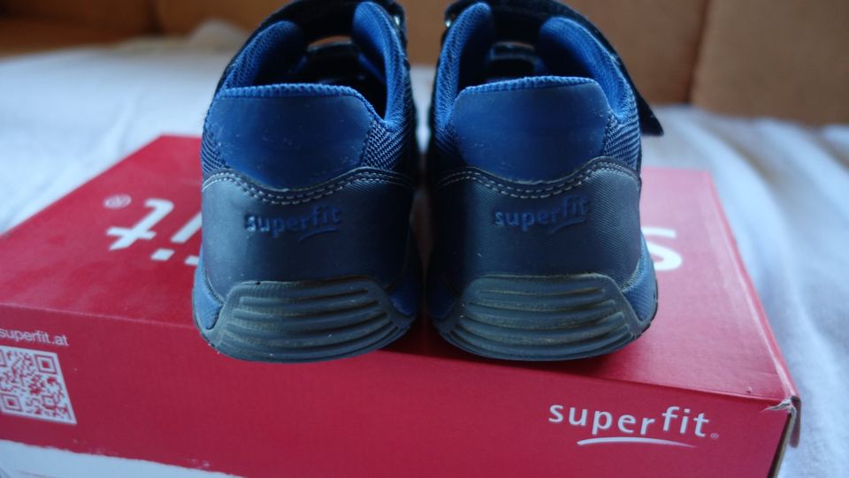 SUPERFIT STORM Klett Halbschuh Sneaker velour tecno navy blau 35 in Dresden