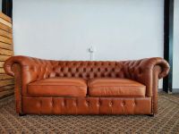 Chesterfield Echtleder Sofa Couch Hellbraun Lieferung ab 0€ Nordrhein-Westfalen - Augustdorf Vorschau