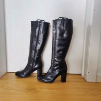 High Heel Stiefel Hoher Schaft Gr 39 Glattleder nur 1x getragen Hessen - Michelstadt Vorschau