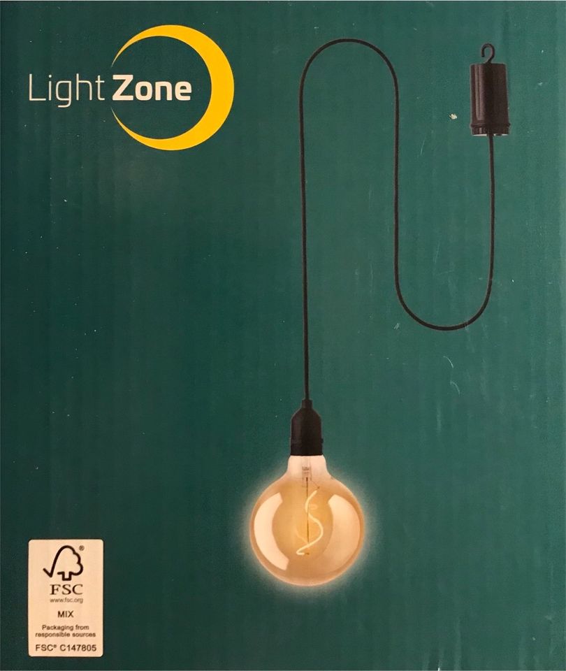 Outdoor filament Pendelleuchte Lampe 6h-timer Ø 12,5 cm Geschenk in Halle