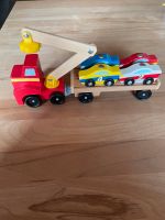 Magnetisches Autotransporter-Spielzeugset aus Holz Bayern - Ruhmannsfelden Vorschau