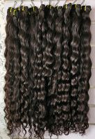 100% Echthaar Tresse 70cm lockiges haar Natur Schwarz Stuttgart - Möhringen Vorschau