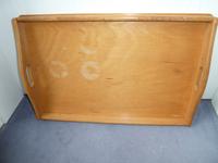 Holztablett Tablett Serviertablett Holz 49,5x33cm 60erJ. Vintage Hamburg-Nord - Hamburg Winterhude Vorschau