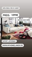 Sofa Couch Big Sofa Bezug aus Cord von 3C Candy Niedersachsen - Delmenhorst Vorschau