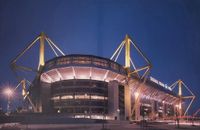 BVB Stadion Signal Iduna Park auf Leinwand mit Holzrahmen Baden-Württemberg - Veringenstadt Vorschau