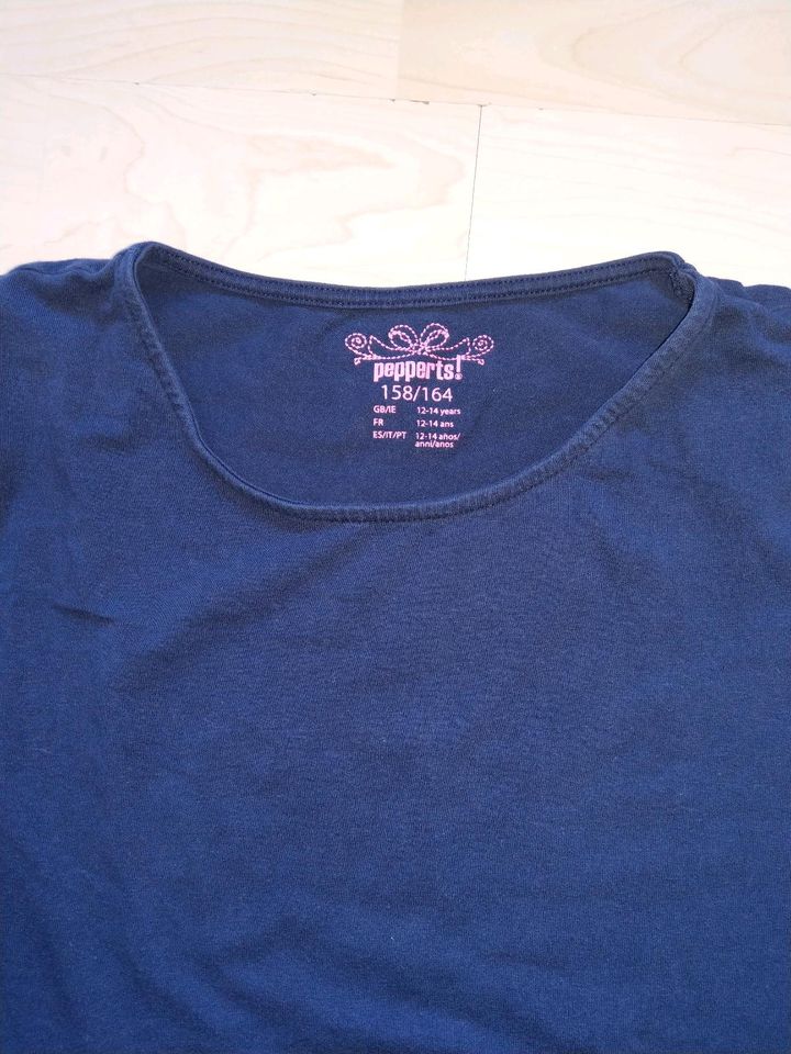 Kinder Mädchen T-Shirt pepperts! Gr. 158 164 blau pink in Hünxe