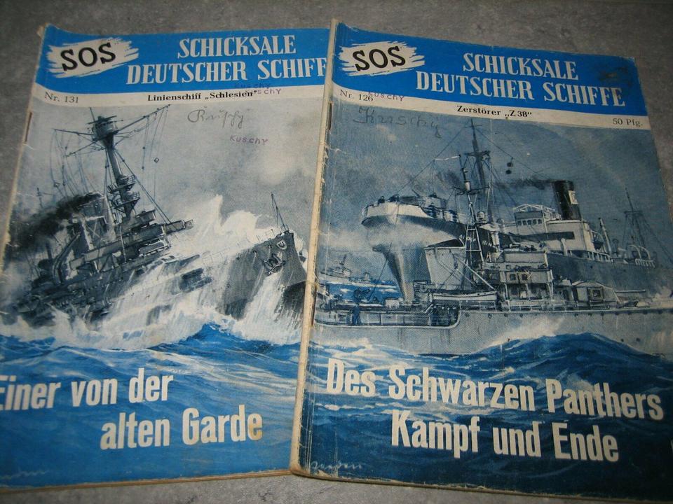 5 Hefte SOS Schicksale deutscher Schiffe Romane Groschenromane in Weißenstadt
