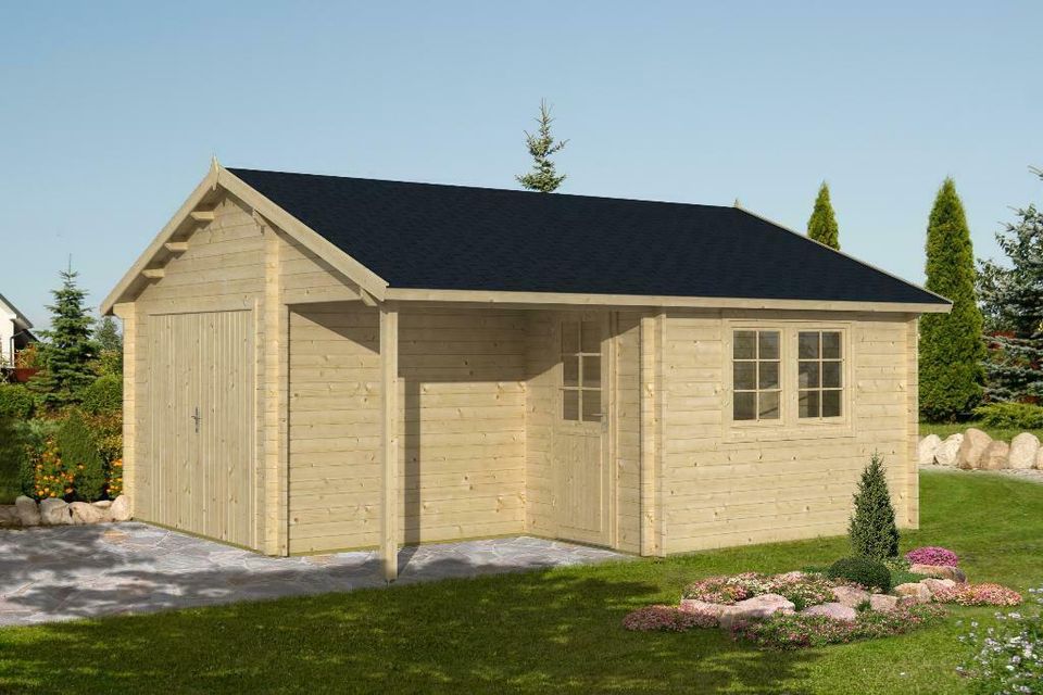 Holzgarage Blockhaus Garage Autogarage Holz 510x330,28mm 2839209 in Versmold