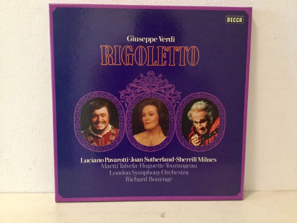 Giuseppe Verdi Rigoletto Decca Pavarotti Sutherland Milners in Ustersbach