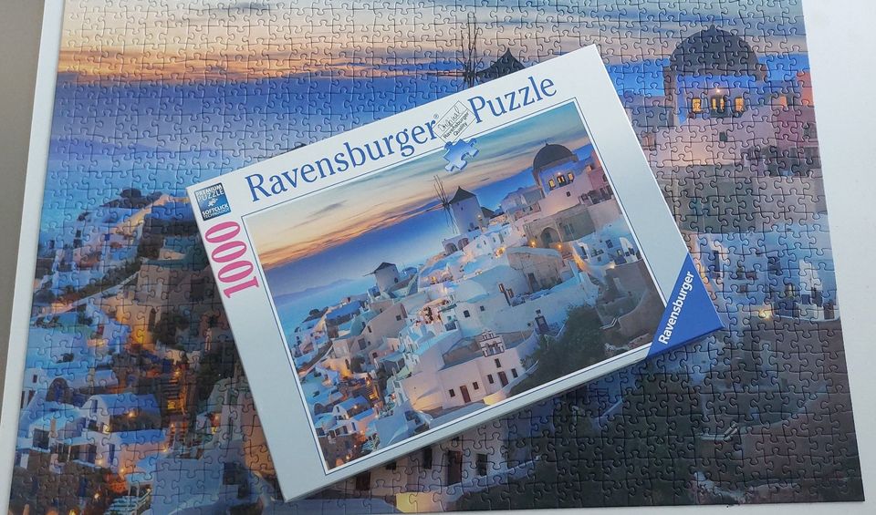 Ravensburger Puzzle 1000 Abend über Santorini in Wolfschlugen