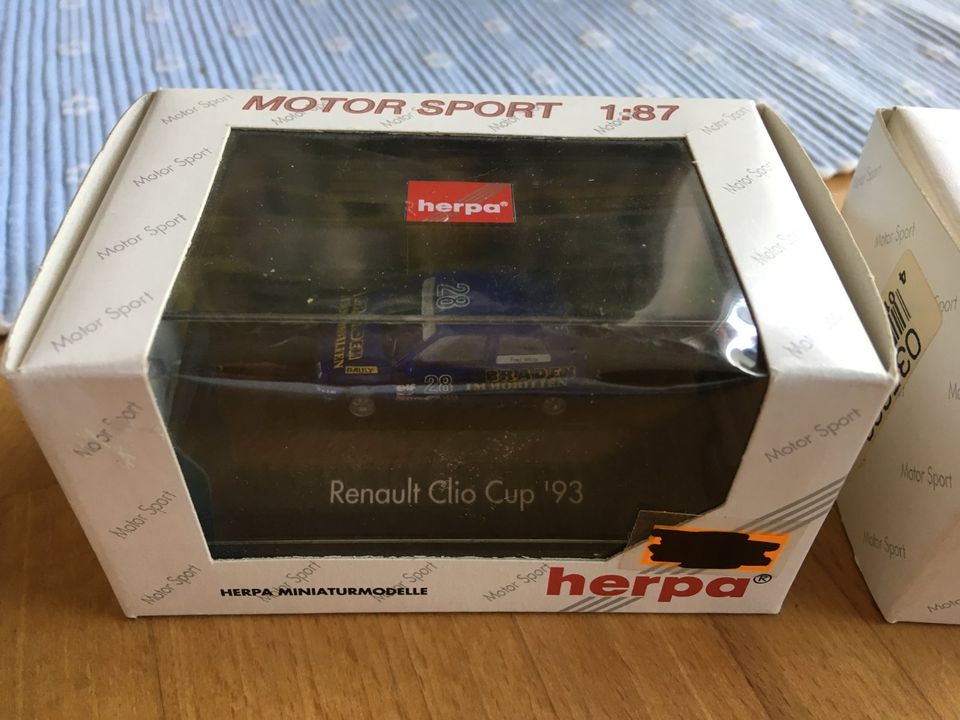 Herpa 035866 Renault Clio Cup 93 Schüller Motorsport in Grünendeich Niederelbe