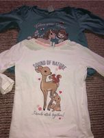 2 Set Mädchen Langarm Shirt Pulli Gr. 98/104 weiß grün Reh Hase Sachsen-Anhalt - Eilsleben Vorschau