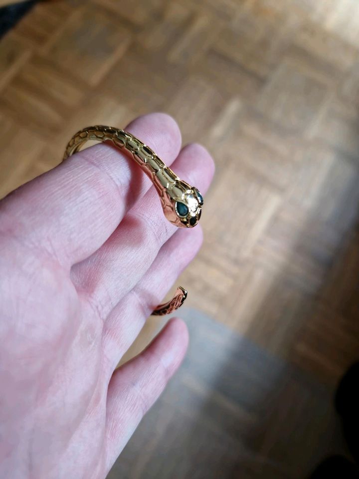 Schlange Messing armreif Gold Ornament orientalisch schmuck snake in Reutlingen