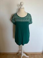 T-Shirt EDC Gr.34 türkis mit weißer Stickerei Hessen - Guxhagen Vorschau