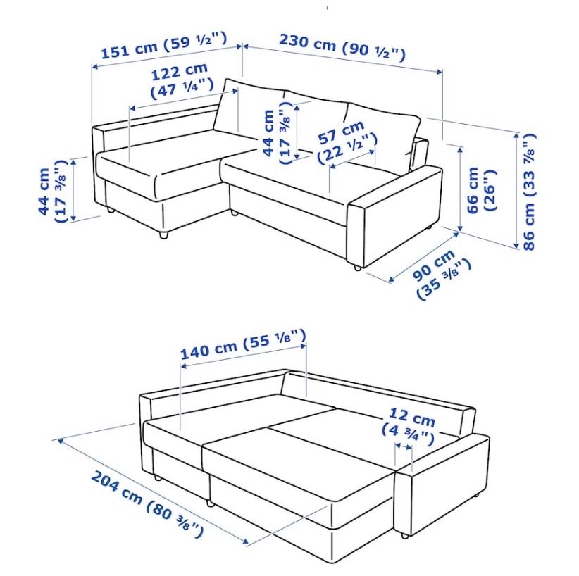 Couch von IKEA in Merenberg