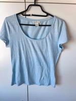 T-Shirt hellblau von H&M Basic Gr. M Sommer Shirt Rostock - Lütten Klein Vorschau