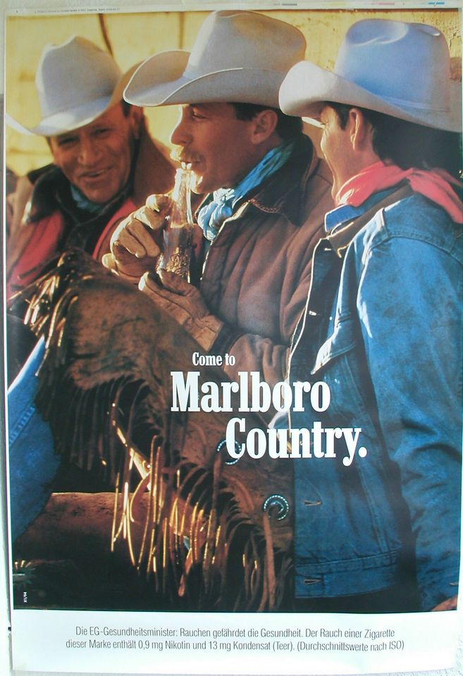 MARLBORO - REVAL - Zigaretten Werbeposter 118cm x 175cm in Neuburg a.d. Donau