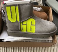 ❤️ UGG BOOTS Classic Mini CHOPD grey Neon 37 Bayern - Aschaffenburg Vorschau