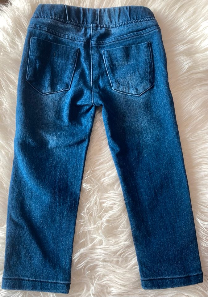 Jeggings Jeans Hose dunkelblau Gr.98 Impidimpi Kinderhose wie NEU in Sand a. Main