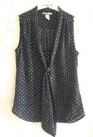 Schickes Blusentop von H&M, dunkelblau mit weißen Punkten, Gr. 34 Baden-Württemberg - Frankenhardt Vorschau