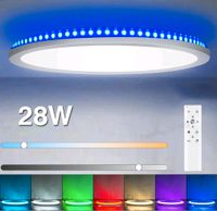 28W RGB LED Deckenleuchte Deckenlampe Dimmbar mit Fernbedienung S Harburg - Altenwerder Vorschau