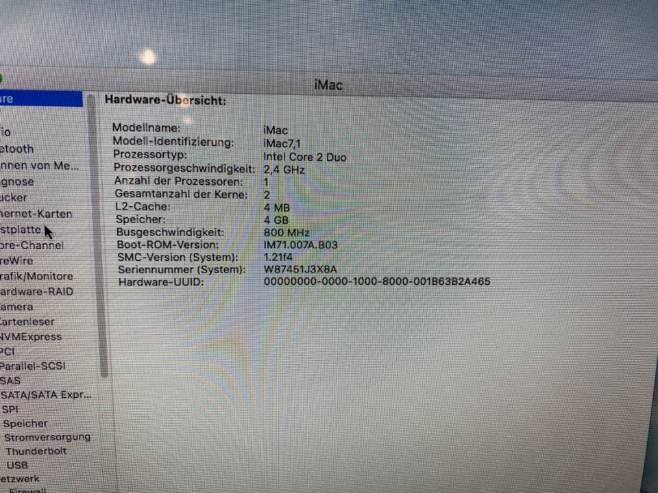 iMac 24 Zoll Core 2 Duo 2.4 (Mitte 2007), Tastatur/Maus in Wiesbaden