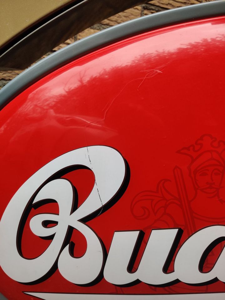 Budweiser Budvar Leuchtreklame Werbeschild 110cm Außenbereich in Olfen