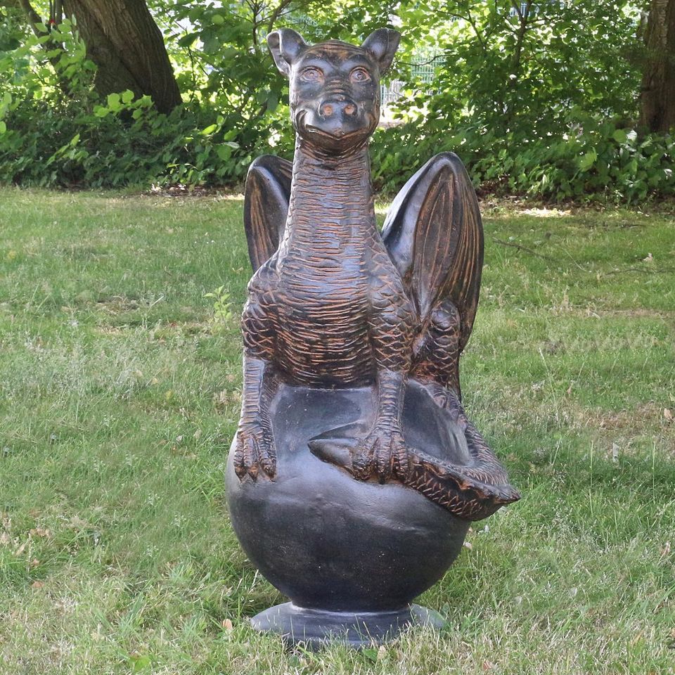 Drache Drachen Statue Figur Skulptur Asien Gartenfigur 85 cm in Bochum