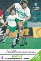 Autogrammkarte Thomas Wolter (Werder Bremen, Saison 1990/91) Hessen - Mörlenbach Vorschau