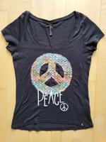 KEY LARGO Tshirt schwarz "Peace" mit Glitzersteinen, Gr. XS Hessen - Fritzlar Vorschau