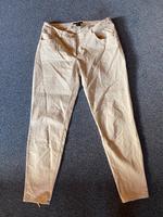 H&M Hose 7/8 36 beige Creme Reißverschluss Gold Hessen - Usingen Vorschau