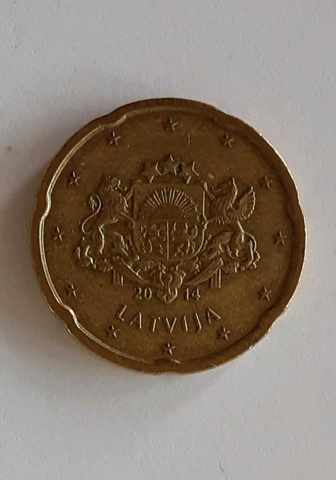 20-Cent-Münze, Lettland, 2014 in Sindelfingen