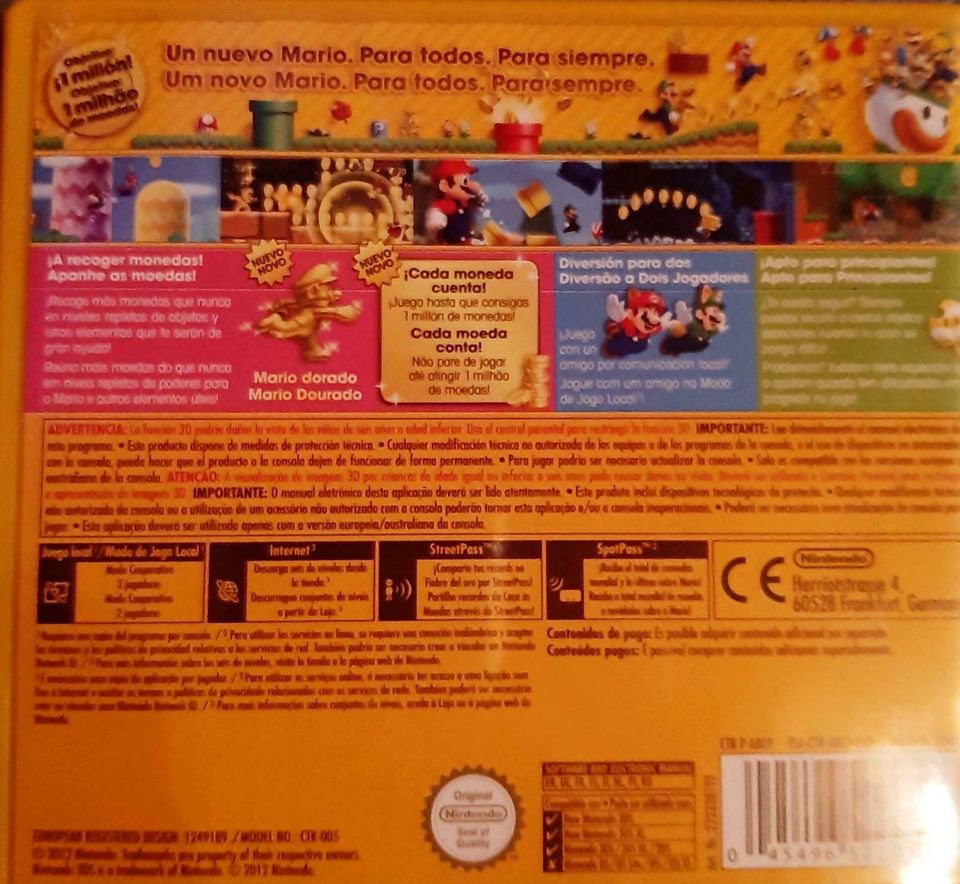 New Super Mario Bros. 2 für Nintendo 2DS / 3DS in Stein