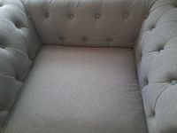 Sessel Polsterbezug hellgrau CHESTERFIELD Saarland - Homburg Vorschau