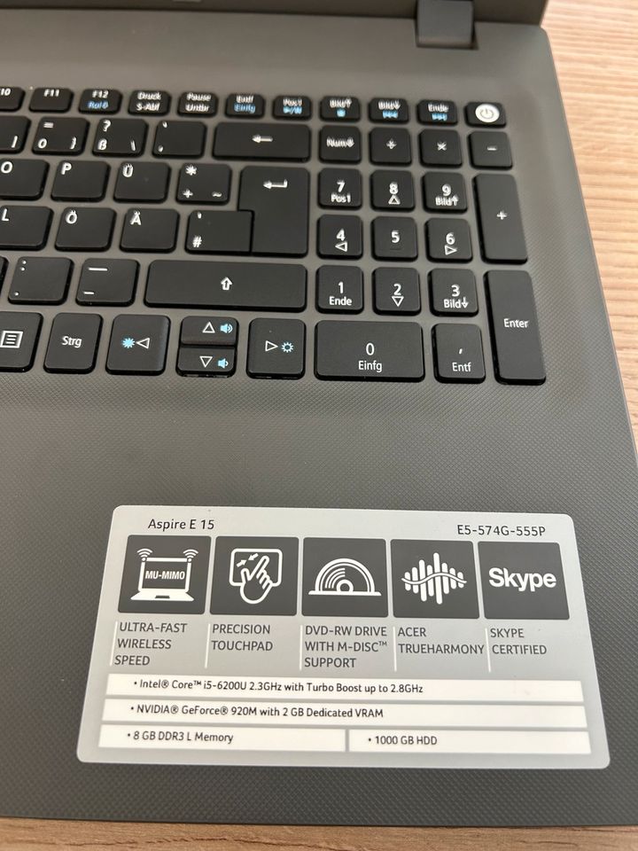 Laptop Acer Aspire E15 Core i5 Prozessor E15-574G in Moorenweis