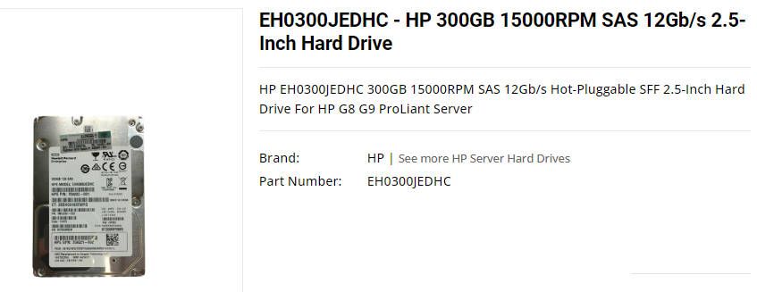 Server Harddisk 300GB 10/ 15k SAS HPE  3 Stück! in Burgdorf