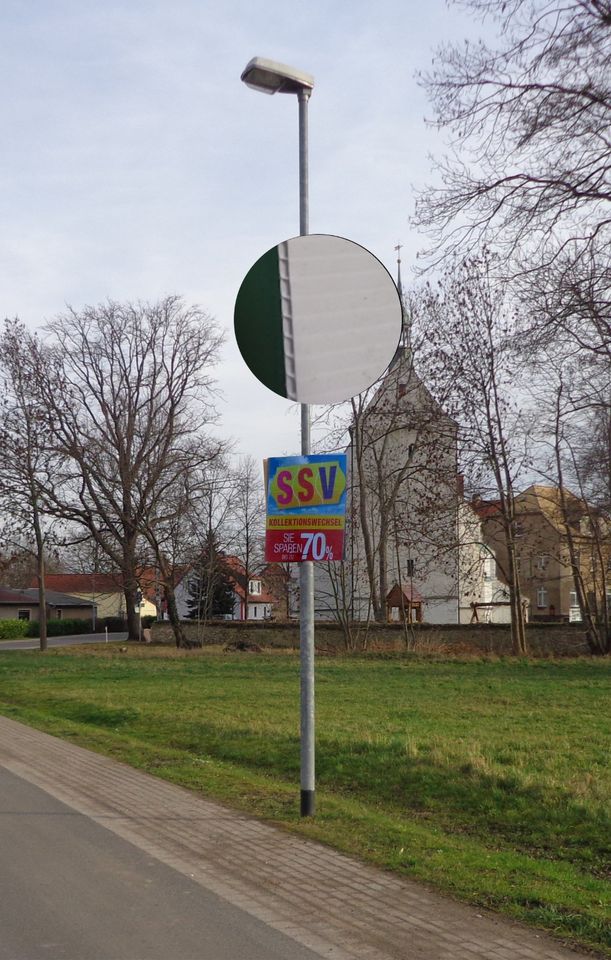 Plakatwerbung Kulturplakat Wahlplakat Mastdisplay in Meißen