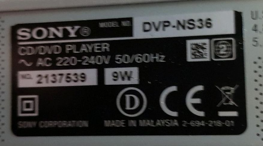 SONY CD/DVD Player in Offingen