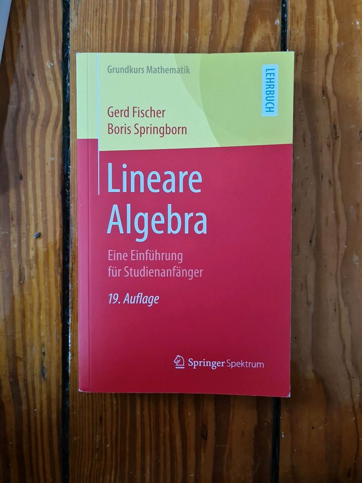 Lineare Algebra / Gerd Fischer/Boris Springborn / 19. Auflage in Kiel