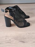 Aldo hochwertige Sandalette Netzstruktur 38 Blockabsatz Bayern - Weidenbach Vorschau