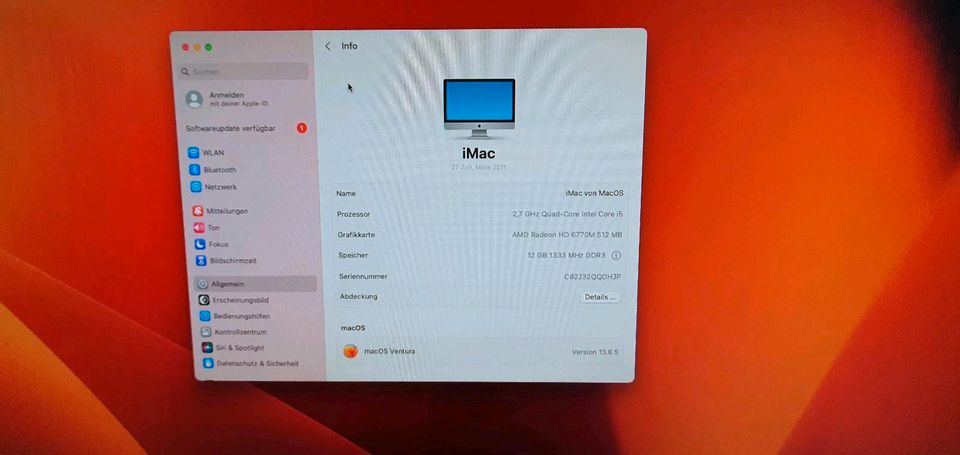 IMac 27 Zoll+ zwei Betriebssysteme MacOS und Wind in Papenburg