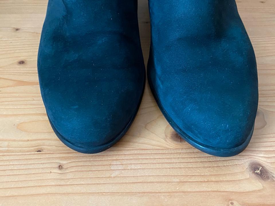 Bequeme Stiefeletten von Arche Latexsohle Leder blau 39 in Ebersberg