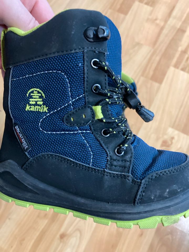 Kamik Winterstiefel blau/grün, grösse 28, innen ca 175 in Trebur