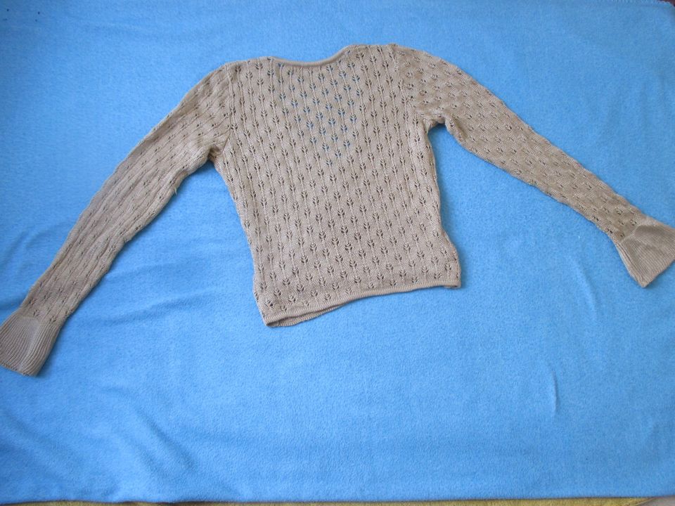 Wickel Häckel V-Ausschnitt Fein Strick Pullover Woman's Fashion in Bammental