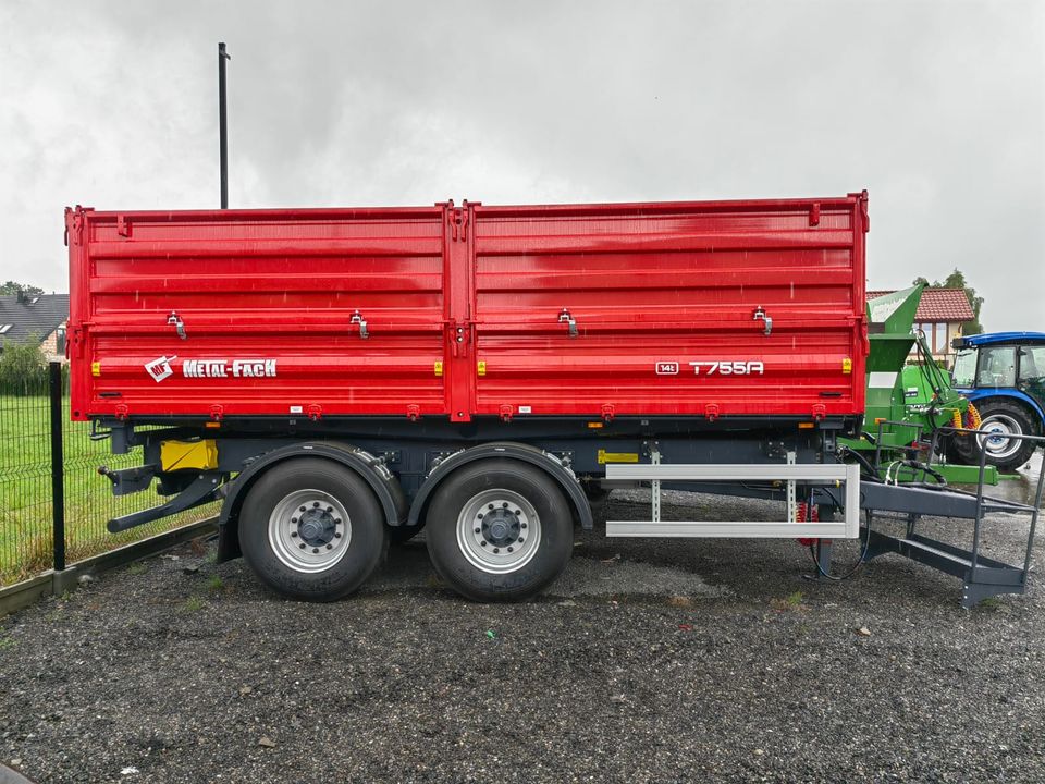 neuen Metal Fach T755/A  3-Seitenkipper 18to Tandem Kipper in Stetten