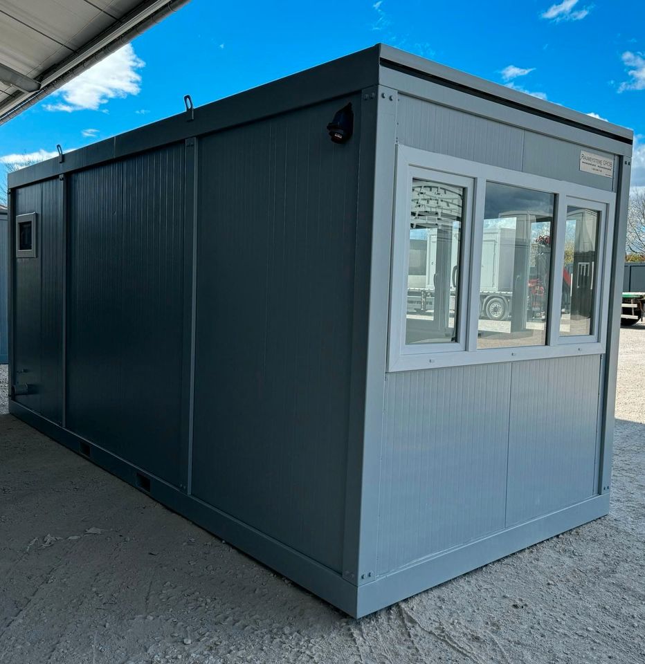 NEU - CONTAINER MADE IN GERMANY - Wohncontainer Bürocontainer kaufen - 6 x 2,4m - Container mit Küchenzeile & WC - Container mit Fenstern - Arbeitsmodul - Baustellenraum - Wohnraum - Schlafkabine in Nürnberg (Mittelfr)